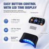 Mobile Teeth Whitening Machine with 3 Color Light Led Teeth Whitening Light with Height Adjustable 75-95cm & 2 Adjustable Intensity Levels, Timer 1-30 Min, for Home, Beauty Salon view 4
