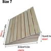 Wooden Threshold Ramp for Doorways, Portable Anti-slip Transition Ramp for Wheelchair and Step Assistance in Home Entry, Garage, Patio, Porch, and Shed view 2