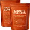 Tanning Gummies, 2026 Tanning Gummies Fast Tan Without Sun, Astaxanthin, Beta Carotene & Lycopene Blend with Vitamins C & E, Enhancing Natural Skin Tone 60 Counts (2 Box) view 1