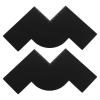DINHEAROM 2pcs Hairline Enhancing Card - W-Shaped Beard Applicator Card - Hairline Shaping Stencil Beard Styling Tools for Barber Hair Stylist view 1