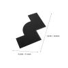 DINHEAROM 2pcs Hairline Enhancing Card - W-Shaped Beard Applicator Card - Hairline Shaping Stencil Beard Styling Tools for Barber Hair Stylist view 3