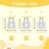 12 Pieces High Heel Protectors Clear PVC Stiletto Shoe Heel Stoppers Anti-Slip Covers for Grass Uneven Floor Weddings & Outdoor Events 3 Sizes S/M/L view 2