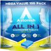 Astonish All in 1 Dishwasher Tablets, Lemon Scent, 100 Tablets, Pack of 3 view 2