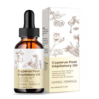 Cyperus Rotundus Oil for Hair Removal, Hair Removal Oil, Reduce Hairs Regrowth, Moisturizes & Soothes Skin, Shrinks Pores, for All Skin Types, 60 ML