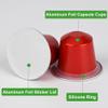 Awwertse Coffee Pods Fillable Empty Aluminum Foil Capsules Compatible-Make Your Own Espresso Coffee Cups& Filters(100 Pods+ 100 Lids) view 2