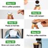 Awwertse Coffee Pods Fillable Empty Aluminum Foil Capsules Compatible-Make Your Own Espresso Coffee Cups& Filters(100 Pods+ 100 Lids) view 4
