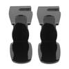 ASAKKURA 2pcs Razor and Brush Holder Shaving Tool Stand Plastic Sleek Black Easy to Clean Organizing Brushes for Bathroom Countertop