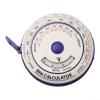 Retractable BMI Body Mass Index Measuring Tape for Waist, Chest, Hip & Thigh 150 cm or 200 cm Plastic Diet Tracking Tool with Push-Button Lock and Auto-Retract(blue) view 2