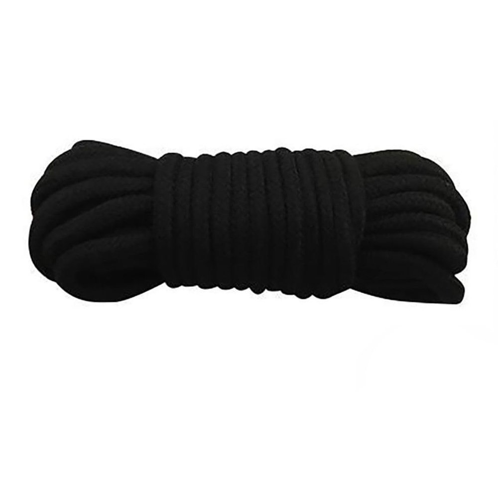 10m Soft Cotton Rope Restraint Kit Adjustable Set for Couples, Beginner-Friendly Tie (Black (10meters Long))