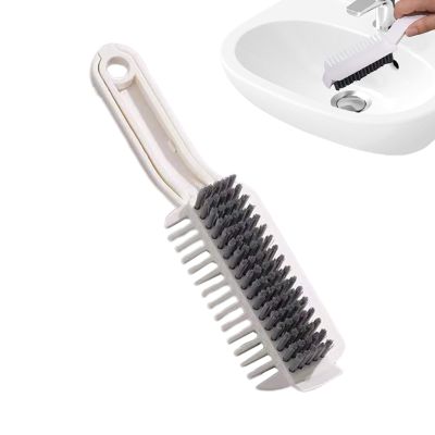 Crevice Cleaning Tool | with Scraper Non Slip Handle,Crevice Cleaner Thin Cleaning Brush,for Home Kitchen Bathroom Shower Floor Sink Corner Window Track Detailing
