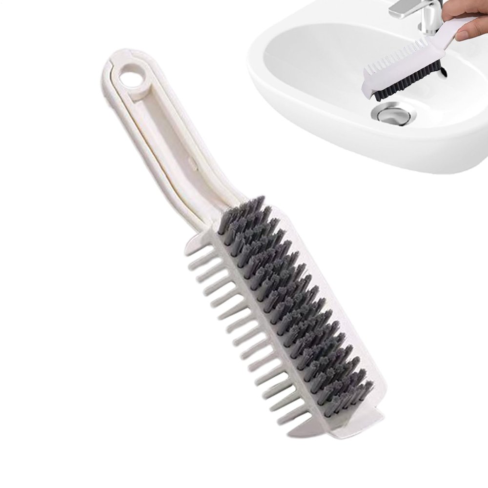 Crevice Cleaning Tool | with Scraper Non Slip Handle,Crevice Cleaner Thin Cleaning Brush,for Home Kitchen Bathroom Shower Floor Sink Corner Window Track Detailing