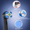 4 Pack Replacement Heads Compatible with Oralb iO Series 2 3 4 5 6 7 8 9 10, Ultra-Soft Bristles for Sensitive Gums, Precision Cleaning Brush Heads, Black view 2