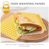 DECHOUS 100pcs Snack Mat Paper Greaseproof Paper Yellow Checkered Design for Restaurants and Family Kitchens view 3