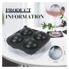 Compatible for Ice Ball Round Mold Whiskey Special 4 Grid Kitchen Tools(B) view 3