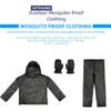 4 Pcs Pest Control Net Suit with Hooded Jacket Pants Gloves Full-Body Mesh Protection Lightweight Polyester Black Adjustable Cuffs for Adults Outdoor Camping Fishing Hunting Gardening(L) view 3