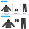 4 Pcs Pest Control Net Suit with Hooded Jacket Pants Gloves Full-Body Mesh Protection Lightweight Polyester Black Adjustable Cuffs for Adults Outdoor Camping Fishing Hunting Gardening(L) view 4