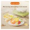 Compatible For 8PCS Push Ice Cube Mould Compartment Mini Summer Storage Box Home Square Silicone with Lid(Blue-8PCS) view 3