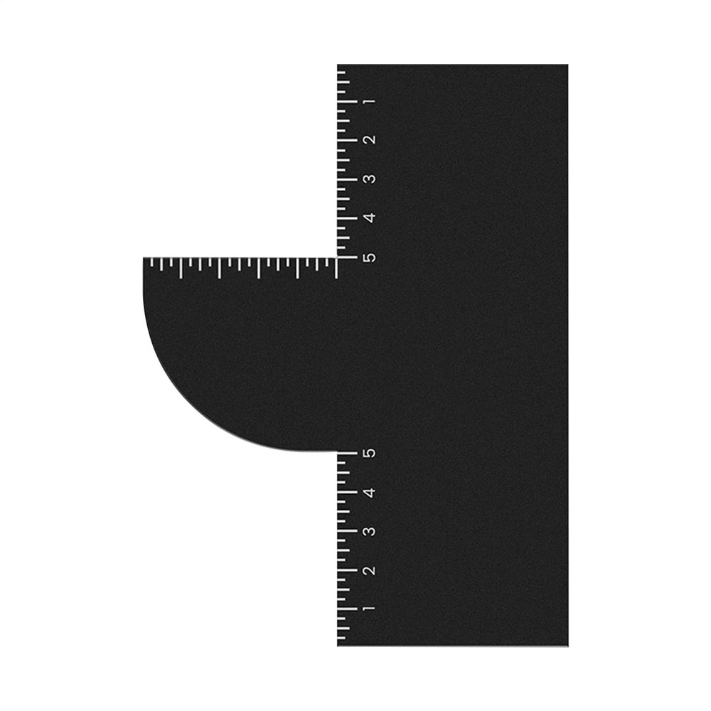 Barber Enhancement Card - Shape Up Hairline Tool Smooth Shaving Guide with Measurement Indicators, Edge Template Grooming Aid Styling Accessory, Precision Line Design for Hairdresser Men Teens
