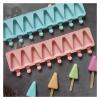 Compatible for 8 Cavities Triangle Silicone Ice Cream Mold Geometry Chocolate Cake Candy Jelly Baking Mould 2pcs view 3