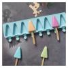 Compatible for 8 Cavities Triangle Silicone Ice Cream Mold Geometry Chocolate Cake Candy Jelly Baking Mould 2pcs view 4