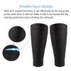 Kueohse 2Pairs Soccer Shin Guard Socks Breathable Soccer Shin Guard Sleeves Shin Pads Holder for Kicking Ball Running Cycling S view 3