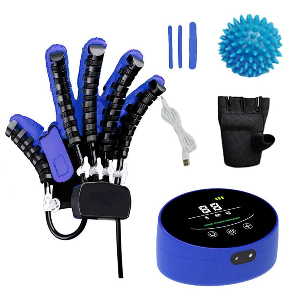 CBPTTM Upgraded Robotic Rehabilitation Gloves for Hand Therapy Stroke, Hemiplegia, and Cerebral Palsy Recovery B right M