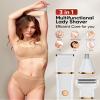 3-in-1 Women's Electric Shaver & Bikini Trimmer IPX7 Waterproof Rechargeable Body Groomer for Legs, Underarms, Nose & Pubic Hair Painless Wet & Dry Foil Shaver (Two) view 3