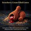 BML Chocolate Filled Crispy Snack Drumstick Shape Strawberry Cream Filling Crunchy Coated Sweet Treat Snack Pack (2) view 2