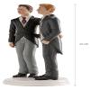 Wedding Cake Topper Figures Wedding Cake Decoration Groom and Groom Entwined. view 2