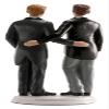 Wedding Cake Topper Figures Wedding Cake Decoration Groom and Groom Entwined. view 3