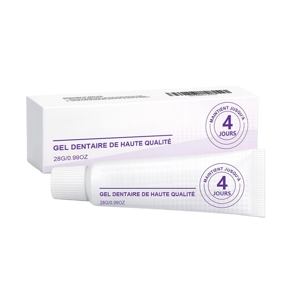 Denture Adhesive Cream Secure Hold, Tooth Repair Bonding Gel, Strong Fixing Sealant Paste, Comfortable Fit Support, Daily Care Solution, Reliable Grip for Eating Speaking Confidence