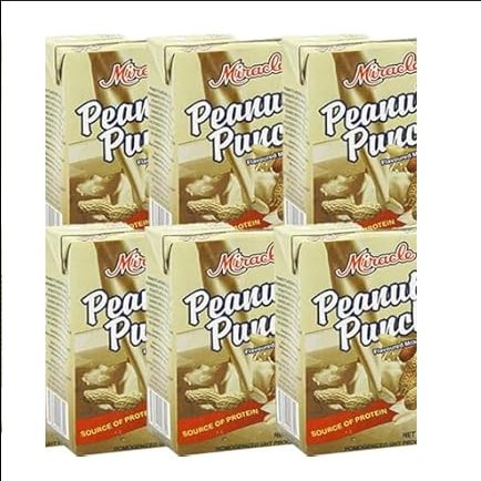Peanut Punch Flavoured Milk Drink, UHT Processed, Source of Protein, 250ml, Pack of 12