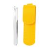 PIXZCSA Stainless Steel Nose Hair Trimmer Eyebrow Scissors Effortlessly Clean Unwanted Facial Hair with Ease Suitable for Travel. Comes Yellow Leather Case Universal Nose view 4
