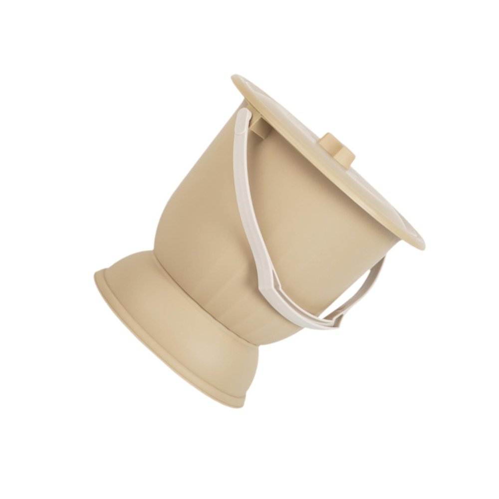 QUILSTM Portable Urine Pots with Lid Home Spittoon Container Both Male and Female Users During Travel Household Urinal Bottle is Convenient to Carry Around , Yellow , 25.8x27.5cm