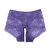 Women Underwear Sexy Floral Lace Mesh High Waisted Crotchless Knickers Transparent Comfortable Casual Breathable Lightweight Exotic Underwear Slutty Seductive Boudoir Outfit,Blue,XL view 1