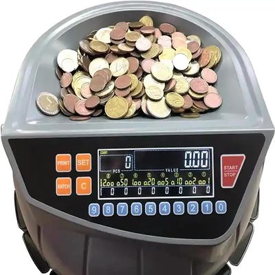 Electric Coin Counting Machine - High-Speed Coin Sorter with LED Display, 8 Coin Bins, Add and Batch Modes, Ideal for Supermarkets, Shops, and Home Business