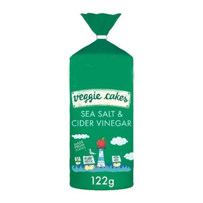 Veggie Cakes Sea Salt & Cider Vinegar, Plant-Based, Gluten-Free, High-Fibre, Vegan Snack, 122g