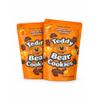 Teddy Bear Shaped Cookies Bundle Crunchy, Baked Biscuits, Sweet Kids & Family Snack, Resealable Packs, Pack of 2, 340g Each, with Thank You Card (Chocolate Orange) view 1