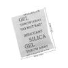 HONMEET 100pcs Silica Gel Packets Moisture Absorber Reusable White Silica Gel Versatile Use for Food Storage Clothes Shoes view 2