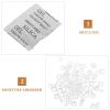 HONMEET 100pcs Silica Gel Packets Moisture Absorber Reusable White Silica Gel Versatile Use for Food Storage Clothes Shoes view 3