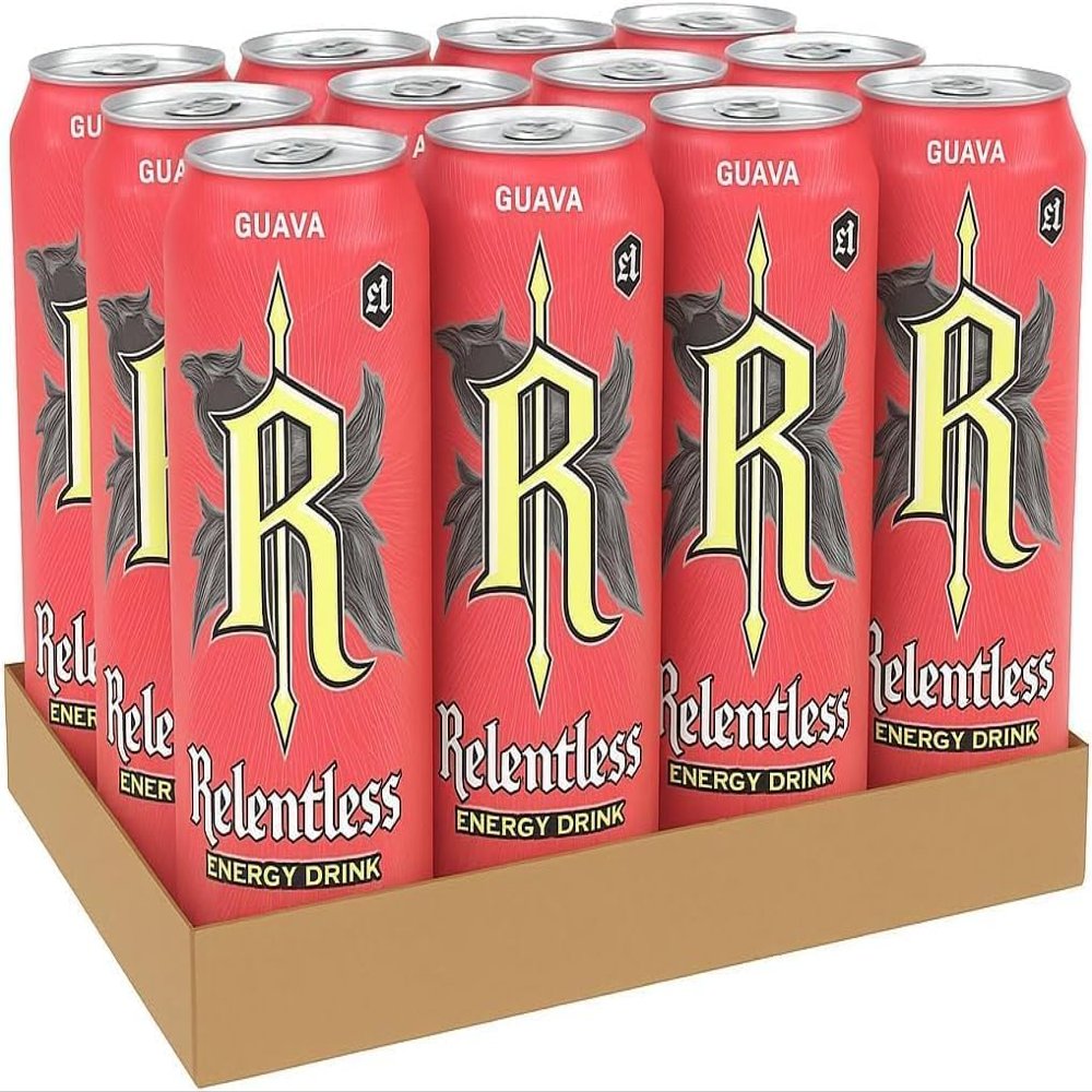 Relentless Guava Energy Drink - 12 x 500ml Cans