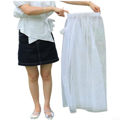 Aprilsunnyzone Mesh Skirt For Camping Fishing Hiking Uses Fine Mesh Fabric To Balance Protection Ventilation And Mobility Outdoors(Half body)