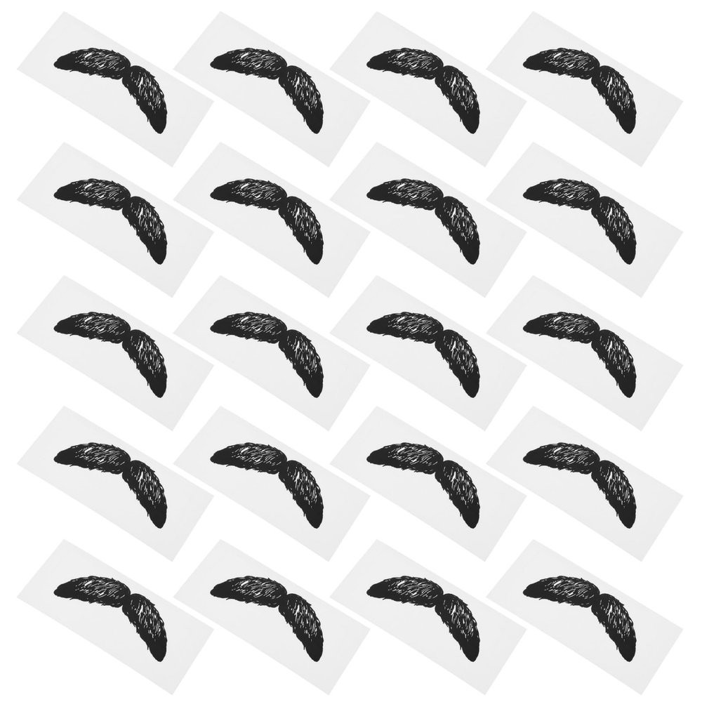 AMUSLESUR Hair Removal Stickers Nose Waxing Kit 20Pcs Beard Protective Set with Accessories for Facial Hair Maintenance