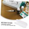 HOMSFOU 2pcs Plastic Thermometer Case Short Thermometer Container Storage Box White Sturdy Design Store and Carry Your for Travel and Home Use view 3