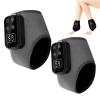 3 in 1 Foot Massager, Rechargeable Ankle and Heel Massager Pad with Heat,Heated Feet Pad with 3 Massage Modes & 5 Heat Levels,Cordless Therapy Foot Massagers for Pain Relief &Circulation (Gray, 2pcs) view 1