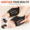 3 in 1 Foot Massager, Rechargeable Ankle and Heel Massager Pad with Heat,Heated Feet Pad with 3 Massage Modes & 5 Heat Levels,Cordless Therapy Foot Massagers for Pain Relief &Circulation (Gray, 2pcs) view 2