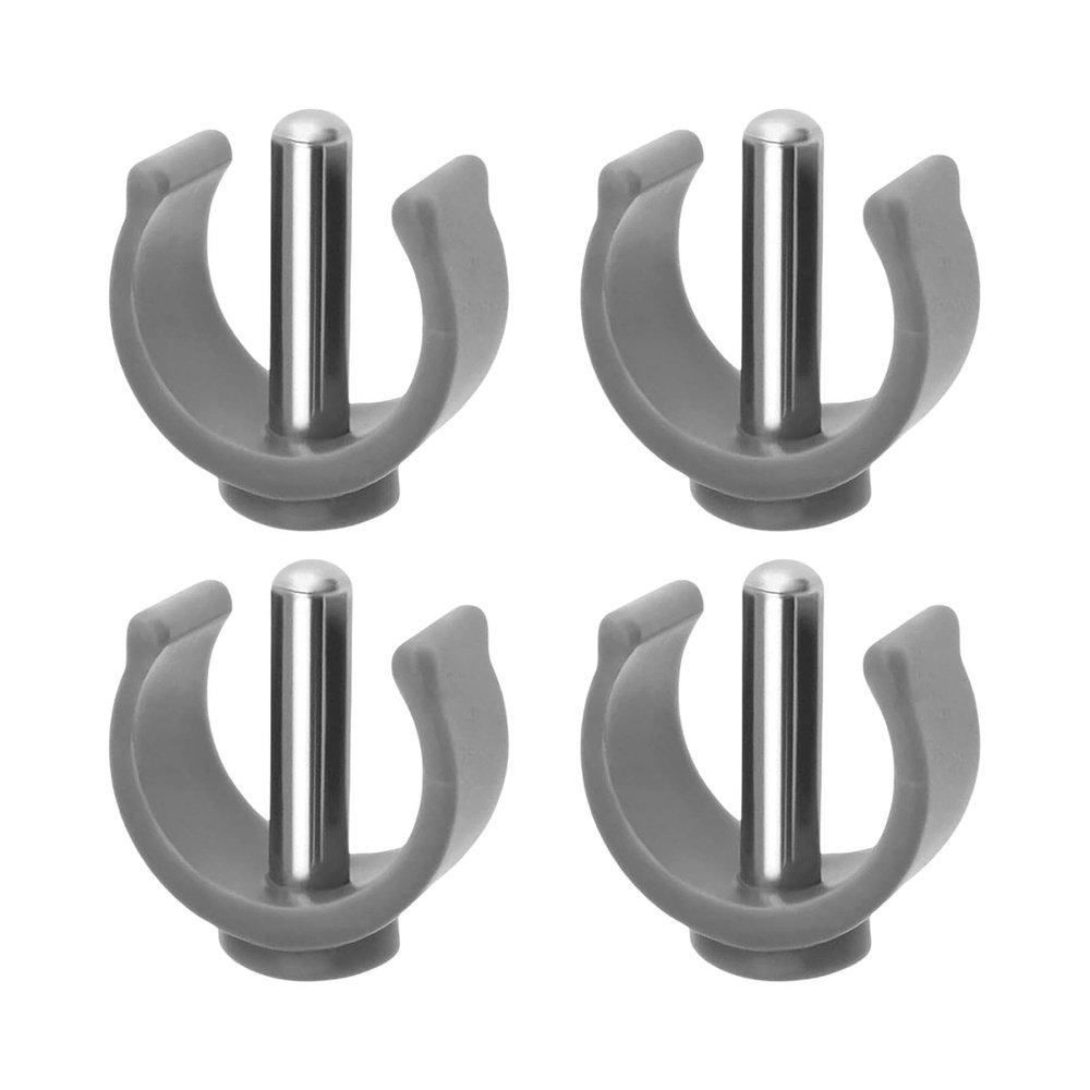 4Pcs Walker C-Clamp Accessories, Grey C-Type Buckle for Aidapt Commode Walker & Perch Stool, 22mm Tube 25mm Pin