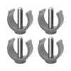4Pcs Walker C-Clamp Accessories, Grey C-Type Buckle for Aidapt Commode Walker & Perch Stool, 22mm Tube 25mm Pin view 1