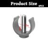 4Pcs Walker C-Clamp Accessories, Grey C-Type Buckle for Aidapt Commode Walker & Perch Stool, 22mm Tube 25mm Pin view 2