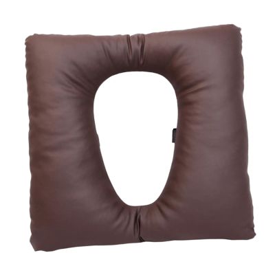 PIXZCSA Padded Bathroom Attachment for Elderly Seniors with Soft Commode Seat Cushion Easy to Carry and Install Camping Toilet Seat Cushion Chair Cover Soft , Coffee , 42x42x8cm